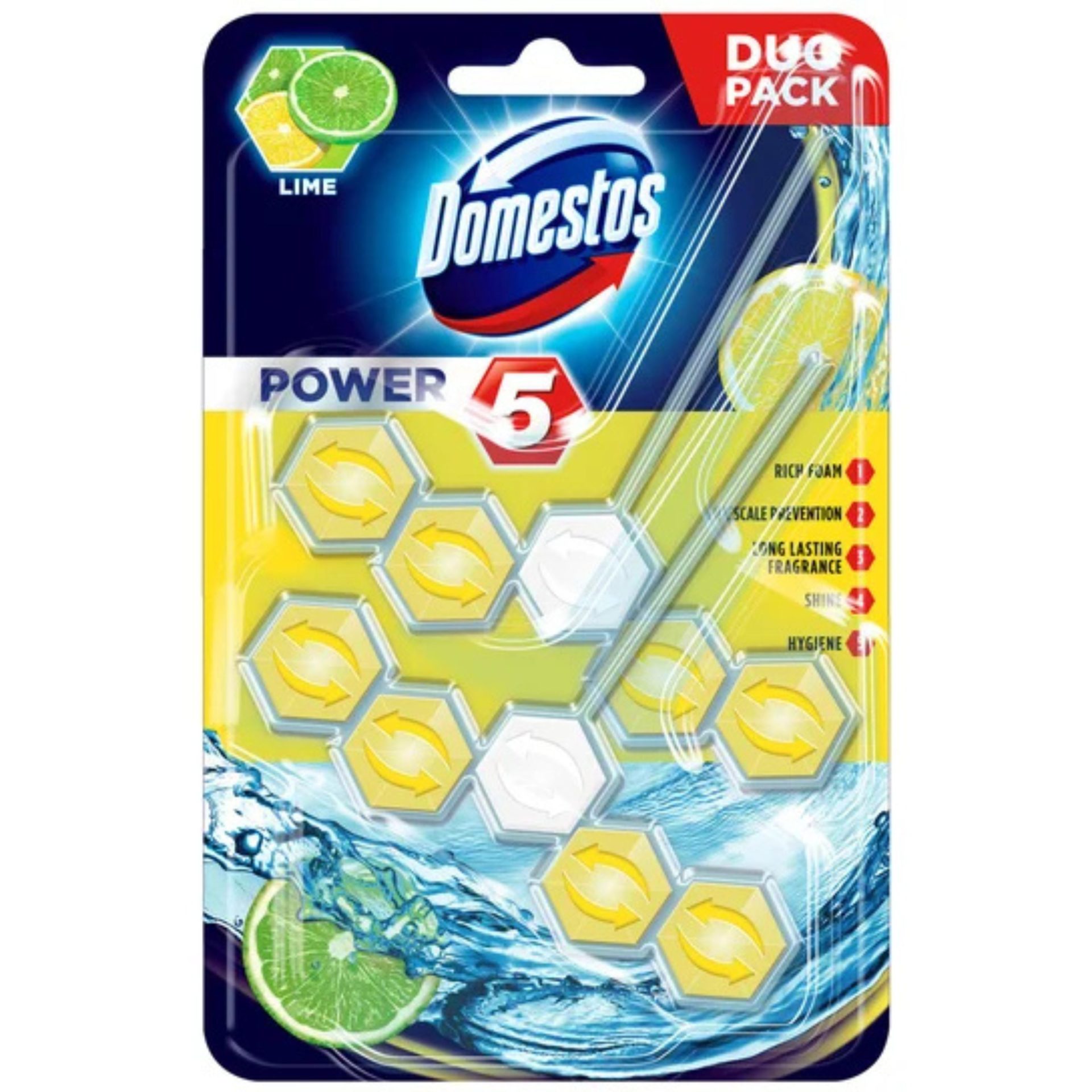 Domestos power 5 duo lemon