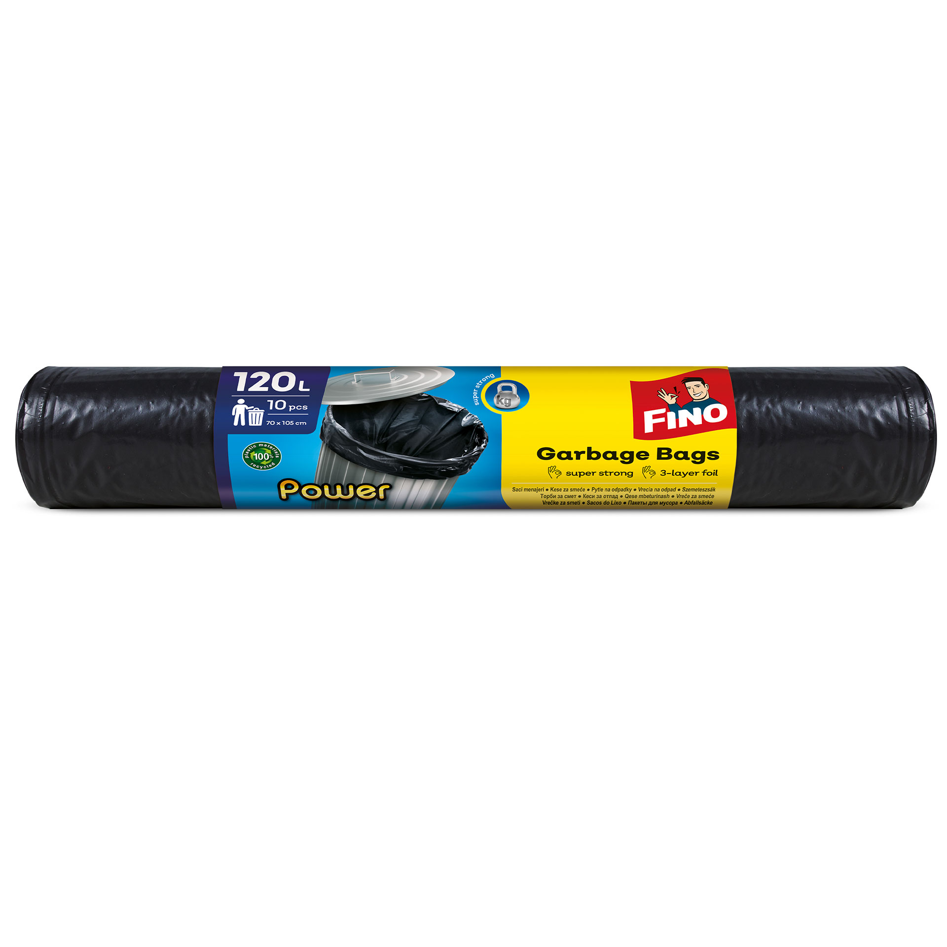 Garbage bags power 120L 10/1